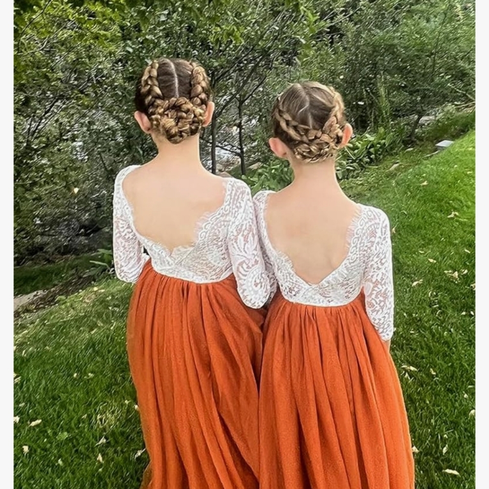 Boho Flower Girl Dress